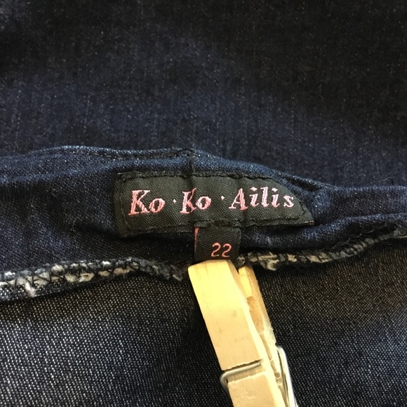 Ko Ko Ailis Blue Denim Skirt Size 22 - Picture 3 of 8